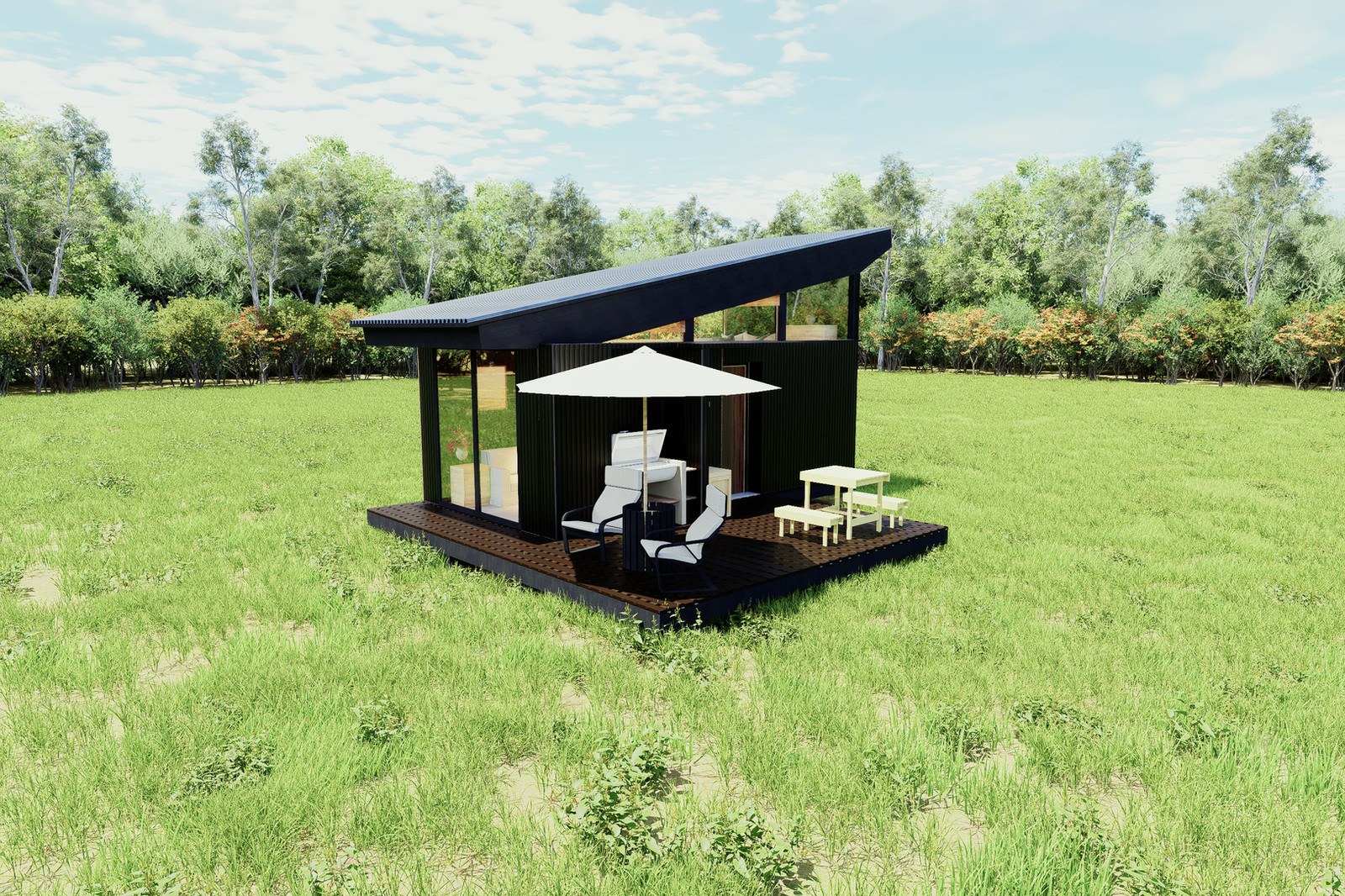 Tiny Pudu II — tiny house prefabricada de 23 m² de Mulch
